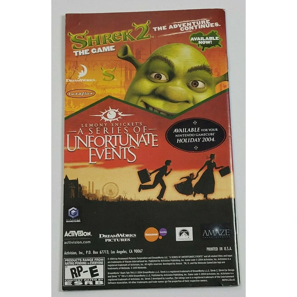 Nintendo game instruction